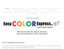 Tablet Screenshot of easycolorexpress.com